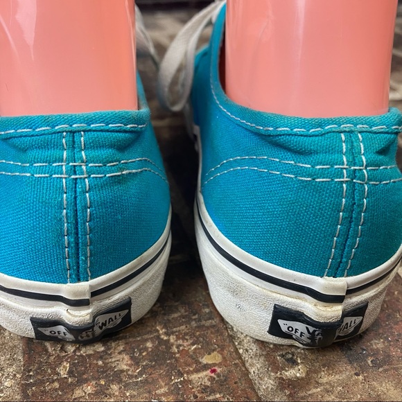 Vans Era TB4R Teal Turquoise Lace Shoes M5 L6.5 - Picture 8 of 11